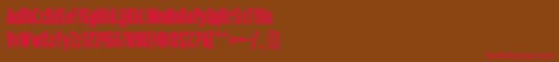 BoldTestament Font – Red Fonts on Brown Background