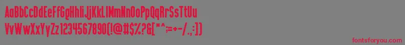 BoldTestament Font – Red Fonts on Gray Background