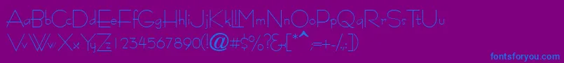 Tourinassk Font – Blue Fonts on Purple Background