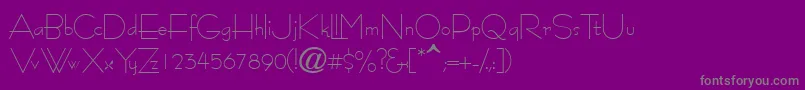 Tourinassk Font – Gray Fonts on Purple Background