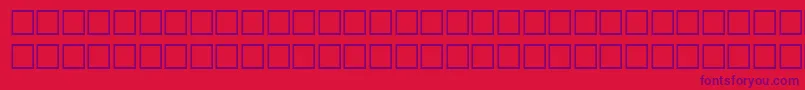 Terminator Font – Purple Fonts on Red Background