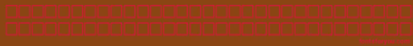 Terminator Font – Red Fonts on Brown Background