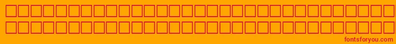 Terminator Font – Red Fonts on Orange Background