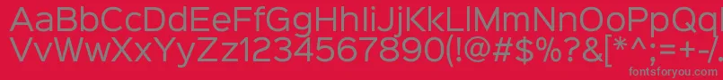 Шрифт Sinkinsans400regular – серые шрифты на красном фоне