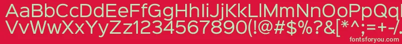 More about Sinkinsans400regular Font Sinkinsans400regular Font – Green Fonts on Red Background