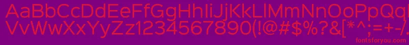 Sinkinsans400regular Font – Red Fonts on Purple Background