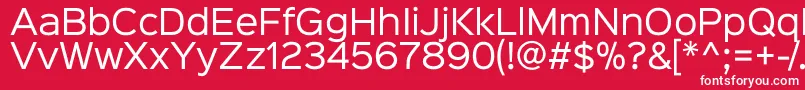 Sinkinsans400regular Font – White Fonts on Red Background