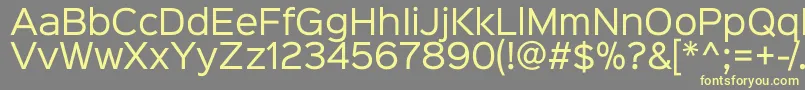 Sinkinsans400regular Font – Yellow Fonts on Gray Background