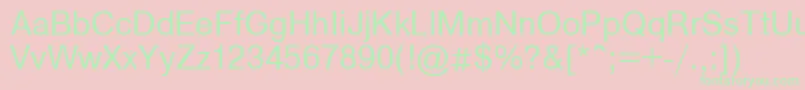 Axcart Font – Green Fonts on Pink Background