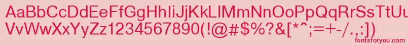 Axcart Font – Red Fonts on Pink Background