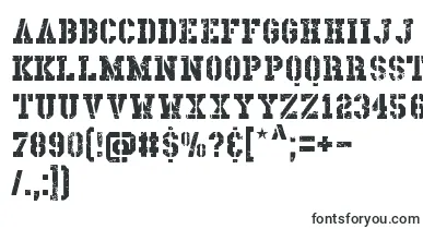Dirnaith font – military Fonts