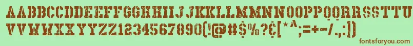 Dirnaith Font – Brown Fonts on Green Background