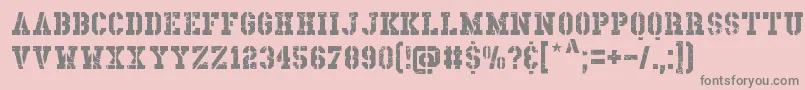 Dirnaith Font – Gray Fonts on Pink Background