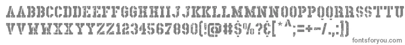 フォントDirnaith – 白い背景に灰色の文字