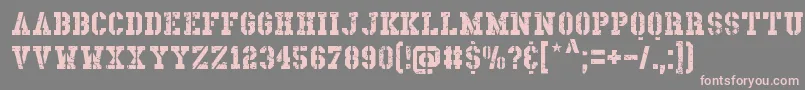 Dirnaith Font – Pink Fonts on Gray Background