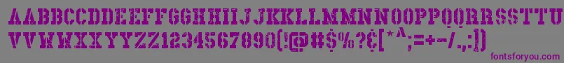 Dirnaith Font – Purple Fonts on Gray Background