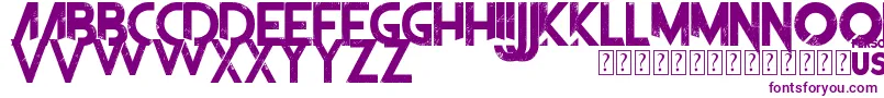 TheFrontman Font – Purple Fonts on White Background