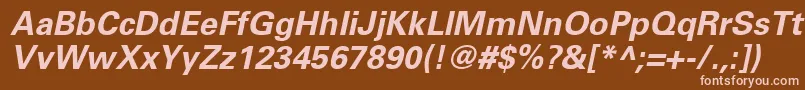 More about UniversLt65BoldOblique Font UniversLt65BoldOblique Font – Pink Fonts on Brown Background