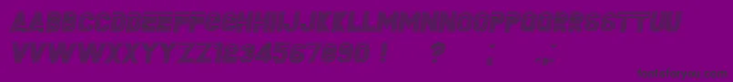 Шрифт FudgedItalic – чёрные шрифты на фиолетовом фоне