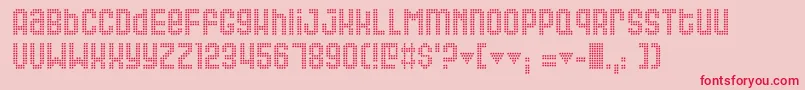 Queer Font – Red Fonts on Pink Background