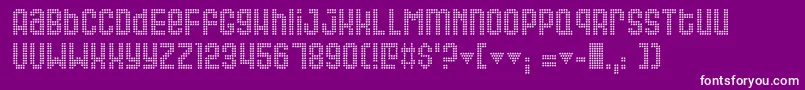 Queer Font – White Fonts on Purple Background