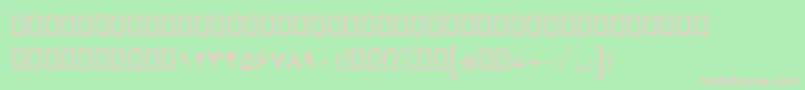 BBadrBold Font – Pink Fonts on Green Background