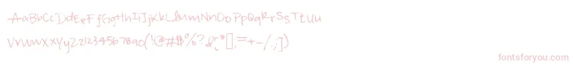 Irisisweird Font – Pink Fonts on White Background