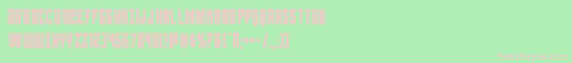 Viceroybold Font – Pink Fonts on Green Background