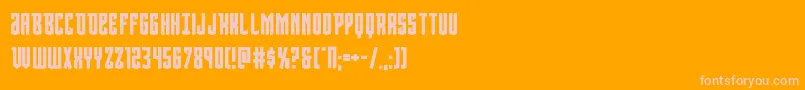 Viceroybold Font – Pink Fonts on Orange Background