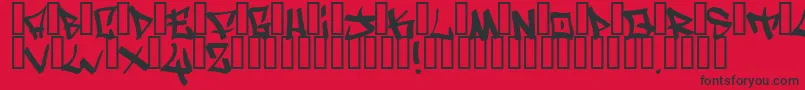 WritersOriginal Font – Black Fonts on Red Background