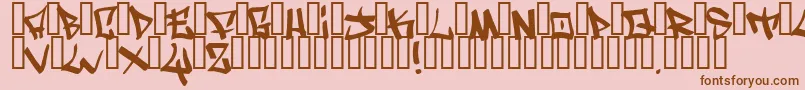 WritersOriginal Font – Brown Fonts on Pink Background