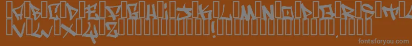 WritersOriginal Font – Gray Fonts on Brown Background