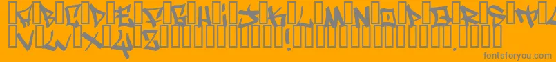 Шрифт WritersOriginal – серые шрифты на оранжевом фоне