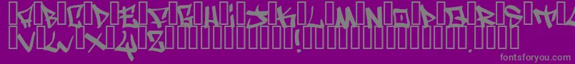 WritersOriginal Font – Gray Fonts on Purple Background