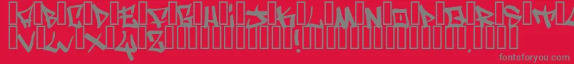 WritersOriginal Font – Gray Fonts on Red Background