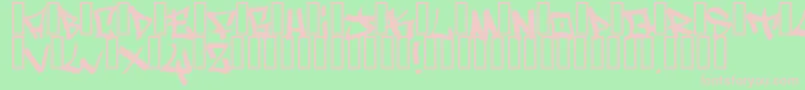 WritersOriginal Font – Pink Fonts on Green Background