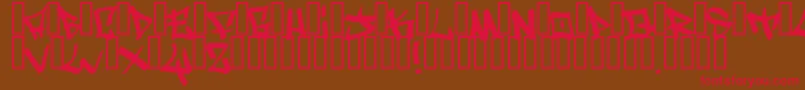 WritersOriginal Font – Red Fonts on Brown Background