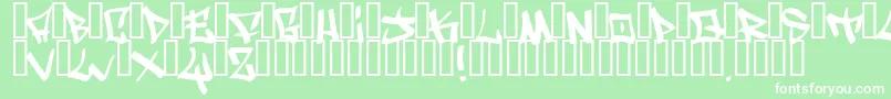 WritersOriginal Font – White Fonts on Green Background