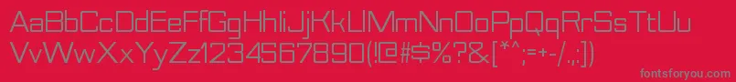 More about NesobritergRegular Font NesobritergRegular Font – Gray Fonts on Red Background