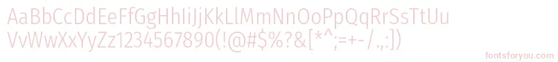 More about FirasanscondensedLight Font FirasanscondensedLight Font – Pink Fonts on White Background