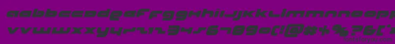 フォントUnisolital – 紫の背景に黒い文字