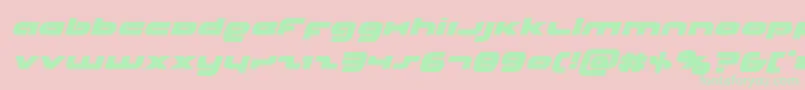 Unisolital Font – Green Fonts on Pink Background