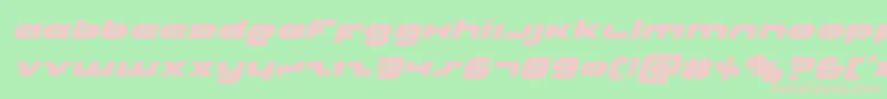 Unisolital Font – Pink Fonts on Green Background