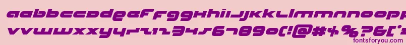Unisolital Font – Purple Fonts on Pink Background