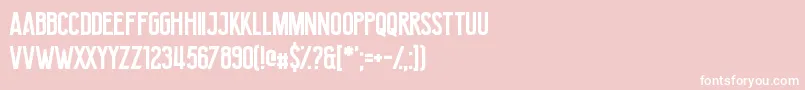 AvengedForYourself Font – White Fonts on Pink Background