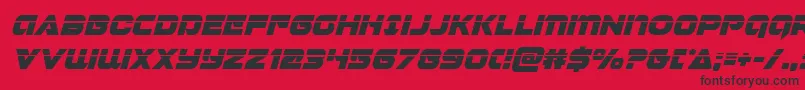 Jeebralaserital Font – Black Fonts on Red Background