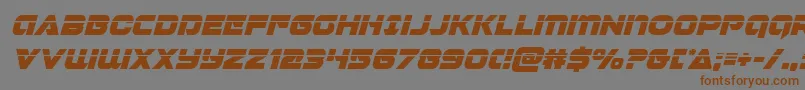 Jeebralaserital Font – Brown Fonts on Gray Background