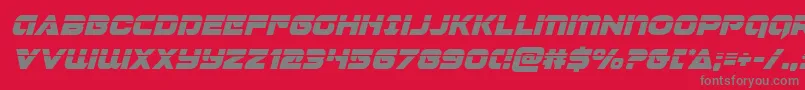 Jeebralaserital Font – Gray Fonts on Red Background