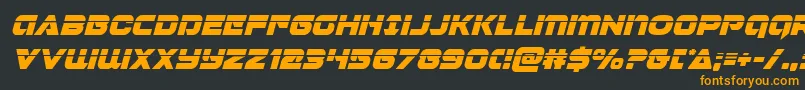 Jeebralaserital Font – Orange Fonts on Black Background