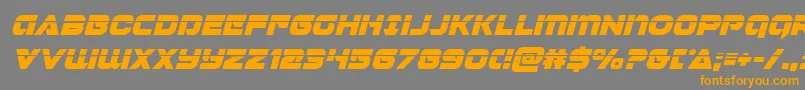 Jeebralaserital Font – Orange Fonts on Gray Background